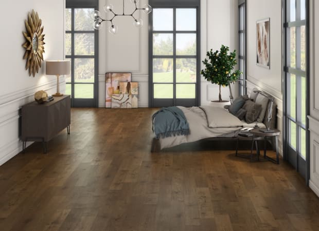 Chesapeake Flooring - Estuary Collection - 6 1/2 in. Engineered Hardwood - Horseshoe Room Scene