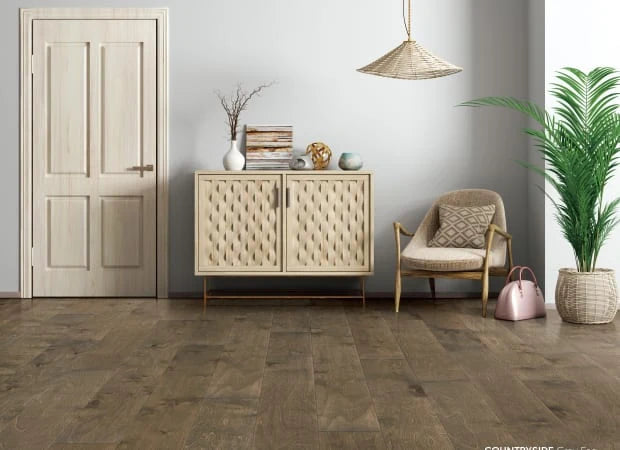 Chesapeake Flooring - Countryside Collection - Engineered Hardwood - Gray Fog Room Scene