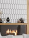 Bellagio - Popsicle Collection - 3" x 9" Ceramic Fan Tile - Blonic wall installation