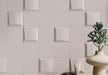 Bellagio - Noelle Collection - 4" x 4" 3D Ceramic Tile - Reese wall installation