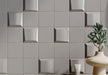 Bellagio - Noelle Collection - 4" x 4" 3D Ceramic Tile - Maevory wall installation