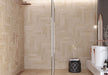 Bellagio - Outback Collection - 3" x 18" Porcelain Tile - Gibson wall installation