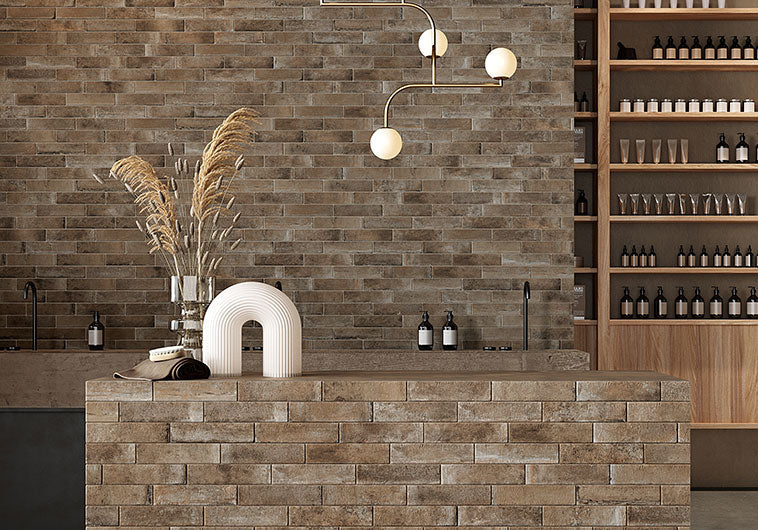 Bellagio - Pintado Collection - 2&quot; x 10&quot; Porcelain Subway Tile - Nomadic wall installation