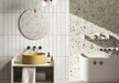 Bellagio - Evellon Collection - 3" x 16" Zellige Subway Tile - Whister wall installation