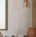 Bellagio - Popsicle Collection - 3" x 9" Ceramic Fan Tile - Dovan wall installation
