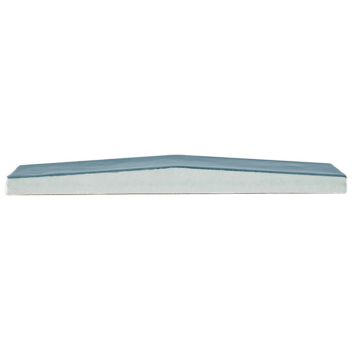 MSI - Convex  2 in. x 10 in. Ceramic Wall Tile - Acqua Profile View