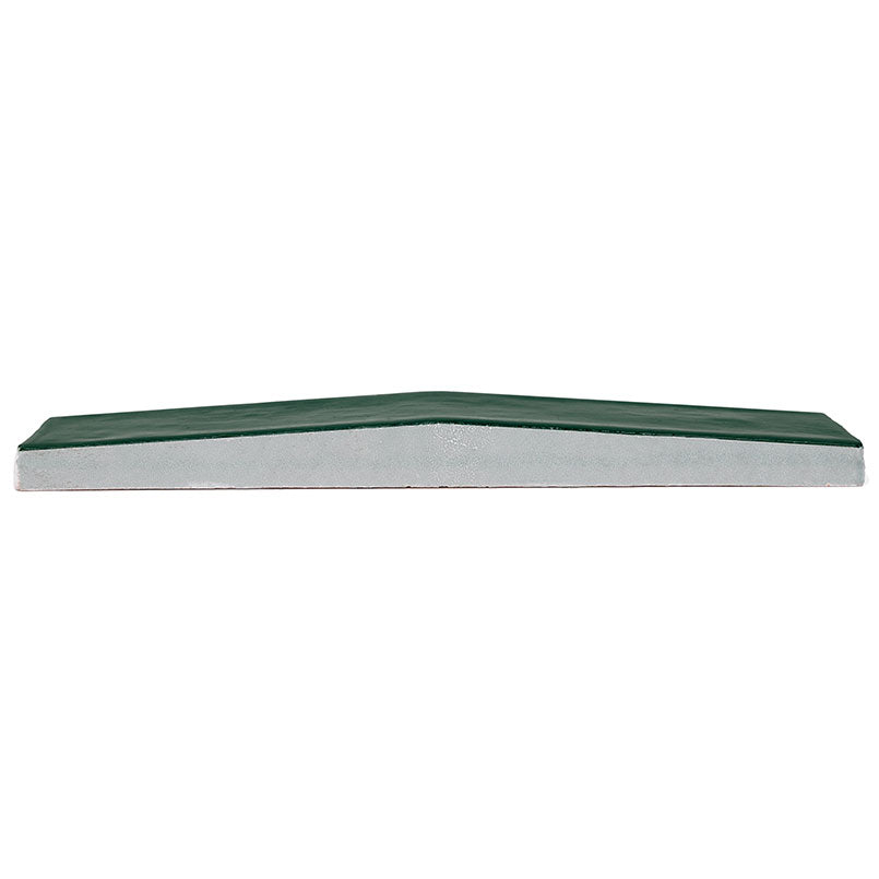 MSI - Convex  2 in. x 10 in. Ceramic Wall Tile - Olive Profile View