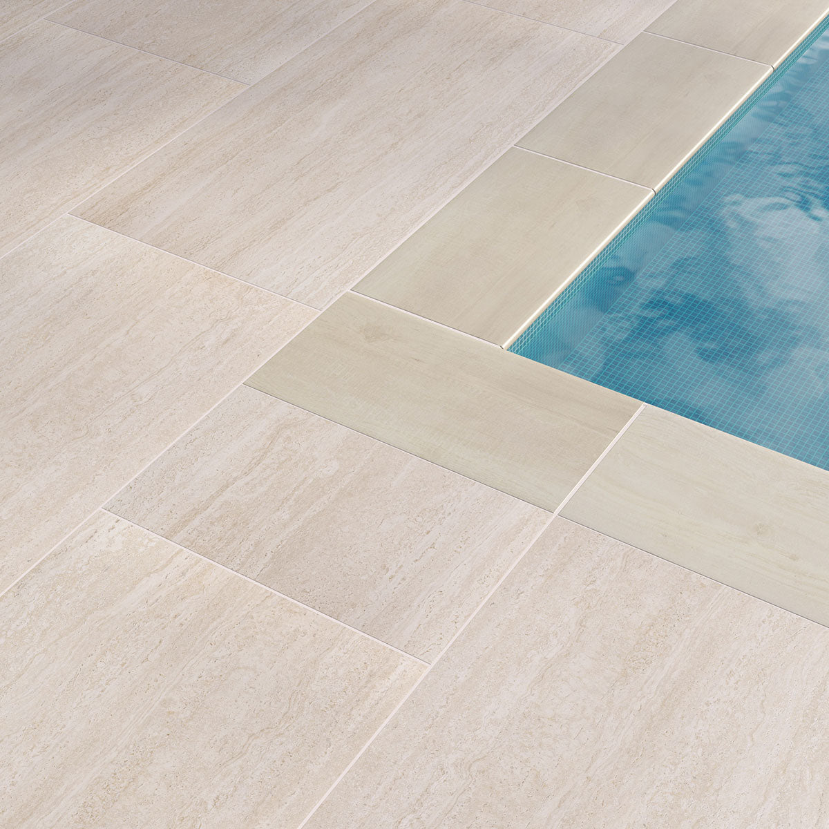 MSI - Cordova - 24 in. x 48 in. - Porcelain Tile Paver - Matte - Lablanca Installed