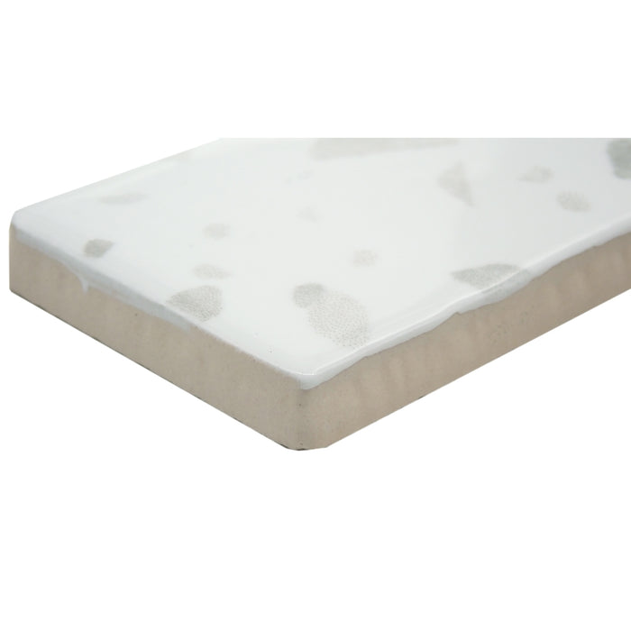 Emser Tile - Corrazzo - 2 in. x 10 in. Ceramic Wall Tile - Blanco Close View