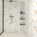 Daltile - Divinium 6 in. x 18 in. Porcelain Wall Tile - Nova bathroom wall installation