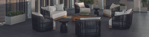 Marazzi - Sabbia Marmo 24 in. x 48 in. Matte Porcelain Tile - Black floor installation