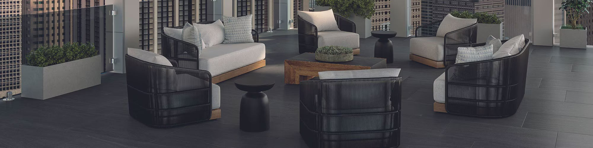 Marazzi - Sabbia Marmo 12 in. x 24 in. Matte Porcelain Tile - Black floor installation