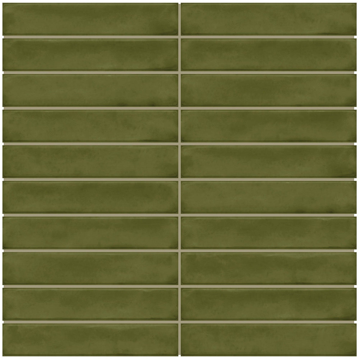 Daltile - Artcrafted 1 in. x 6 in. Ceramic Mosaic - Fern — Floorzz