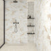 Daltile - Divinium 1 in. x 3 in. Porcelain Basketweave Mosaic - Nova floor installation