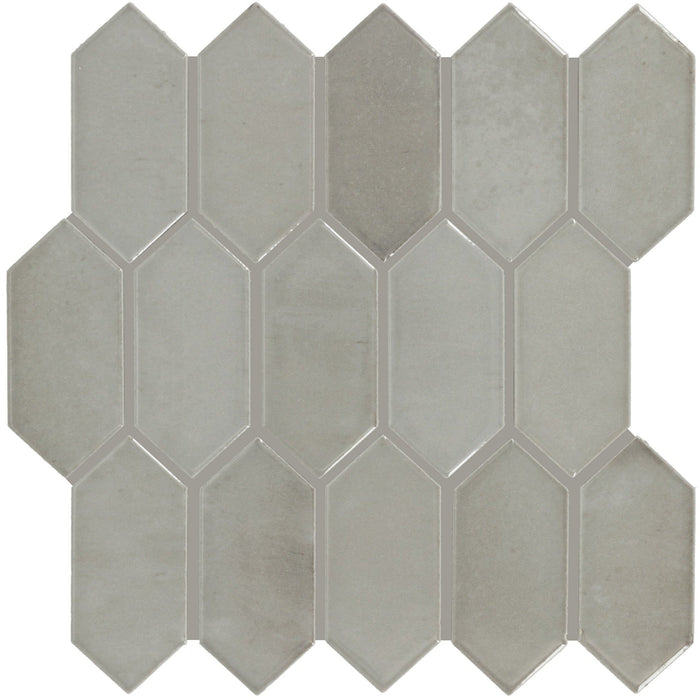 Daltile - Miramo 2 in. x 5 in. Ceramic Mosaic - Oyster