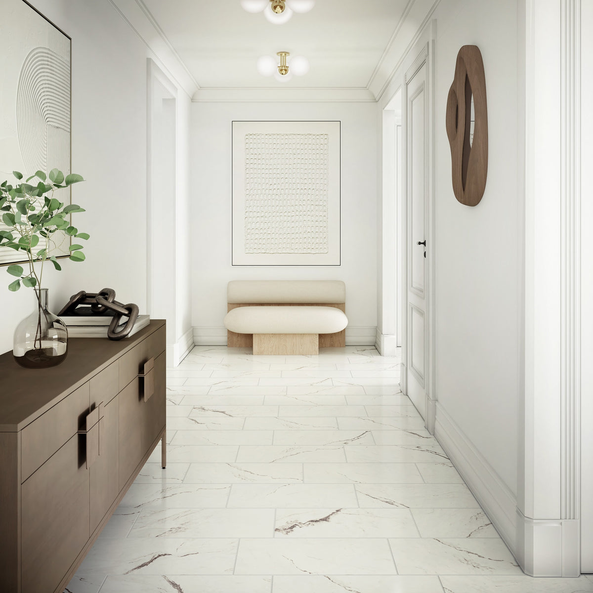 American Olean - Foyer 12 in. x 24 in. Colorbody Porcelain Tile - Matte Summit Installe