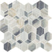 Daltile - Gamma - Natural Stone Hypnotic XL Mosaic - Azure