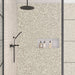 Daltile - Pebble Oasis Natural Stone Mosaic - Flat Pebble - Icicle shower installation
