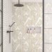 Daltile - Pebble Oasis Natural Stone Mosaic - Tri-Hex - Seashell shower wall installation