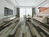 Create Flooring - Contour Collection 9 in. x 48 in. Glue Down Luxury Vinyl Plank - Metropolitan Room Scene