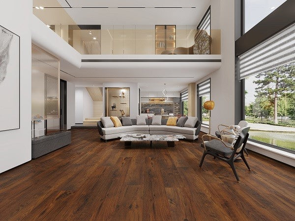 Create Flooring - Lofts Collection - 7.68 in. x Random Lengths Laminate - Newberry Room Scene