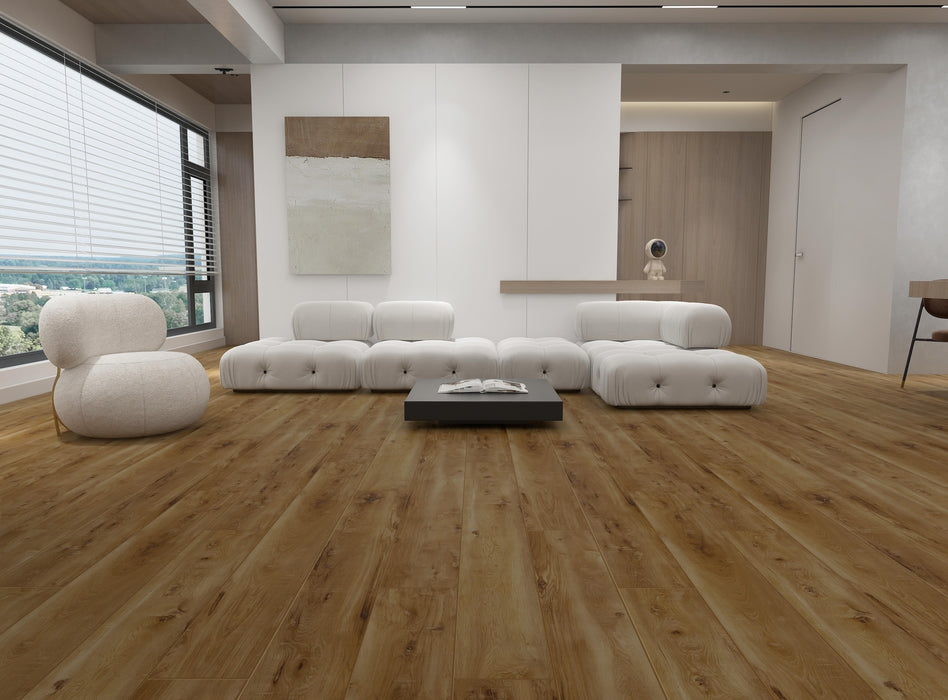 Create Flooring - Reserve Collection - 9 in. x 60 in. WPC Core Luxury Vinyl - Bernhardt Room Scene