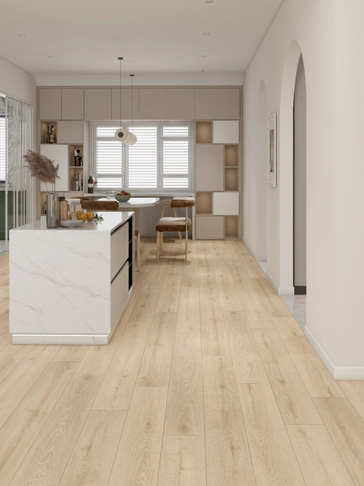 Create Flooring - Reserve Collection - 9 in. x 60 in. WPC Core Luxury Vinyl - Chantilly Room Scene