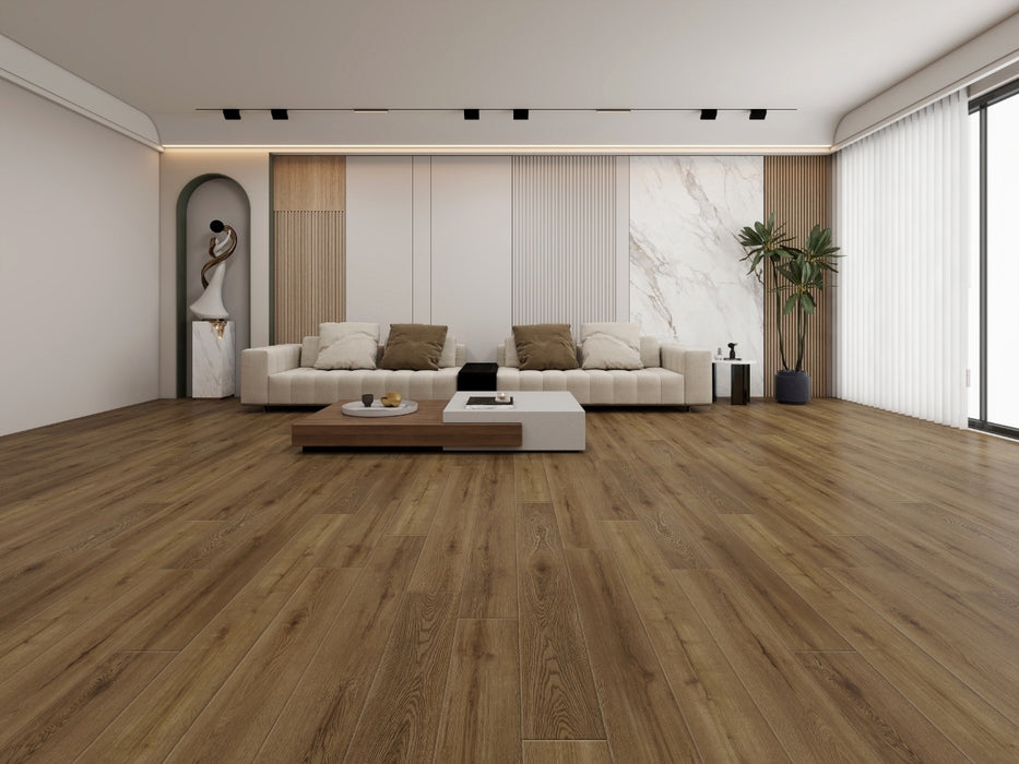 Create Flooring - Reserve Collection - 9 in. x 60 in. WPC Core Luxury Vinyl - Maison Room Scene
