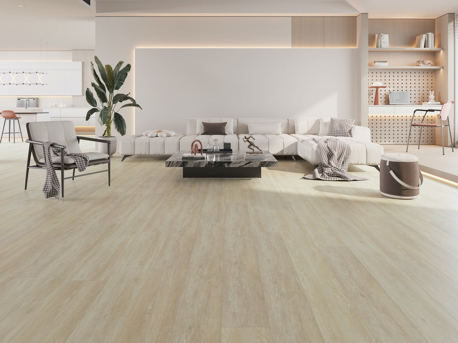 Create Flooring - Sparta Diamond - 9 in. x 72 in. WPC Core Luxury Vinyl - Ivory Coast Room