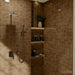 Daltile - Nu Bare - 4 in. x 4 in. - Glossy Ceramic Wall Tile - Caramel Room Scene