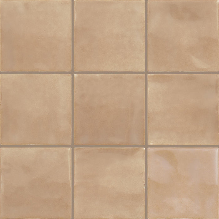 Daltile - Nu Bare - 4 in. x 4 in. - Glossy Ceramic Wall Tile - Caramel