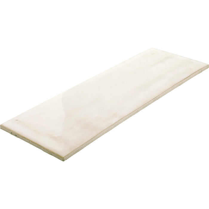 Daltile - Nu Bare - 4 in. x 12 in. - Glossy Ceramic Wall Tile - Bone Angled