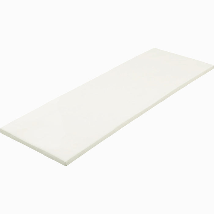 Daltile - Nu Bare - 4 in. x 12 in. - Glossy Ceramic Wall Tile - Powder Angle View