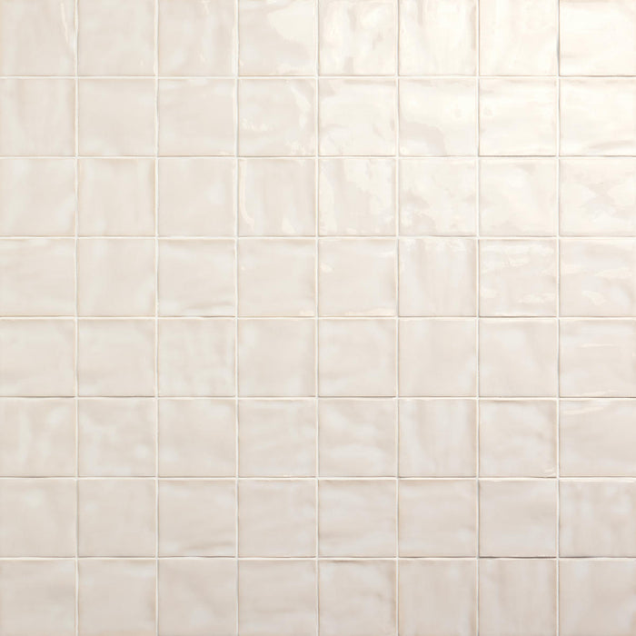 Daltile - Nu Bare - 4 in. x 4 in. - Glossy Ceramic Wall Tile - Bone Variation