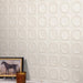 Daltile - Nu Bare - 4 in. x 4 in. Circle - Glossy Ceramic Wall Tile - Bone Installed