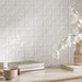 Daltile - Nu Bare - 4 in. x 4 in. Circle - Glossy Ceramic Wall Tile - Powder Installed 2