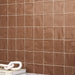 Daltile - Nu Bare - 4 in. x 4 in. - Glossy Ceramic Wall Tile - Cocoa Installed