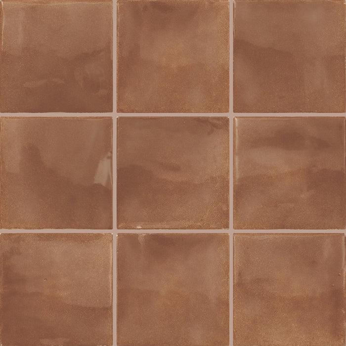 Daltile - Nu Bare - 4 in. x 4 in. - Glossy Ceramic Wall Tile - Cocoa