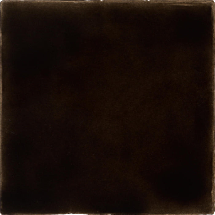Daltile - Nu Bare - 4 in. x 4 in. - Glossy Ceramic Wall Tile - Ebony Single Tile