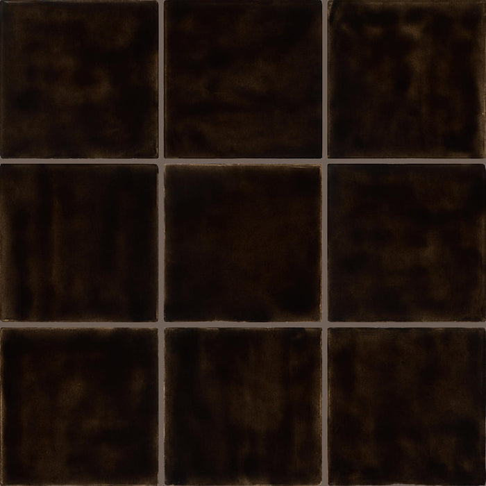 Daltile - Nu Bare - 4 in. x 4 in. - Glossy Ceramic Wall Tile - Ebony