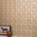 Daltile - Nu Bare - 4 in. x 4 in. Circle - Glossy Ceramic Wall Tile - Caramel Installed