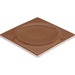Daltile - Nu Bare - 4 in. x 4 in. Circle - Glossy Ceramic Wall Tile - Cocoa Angled