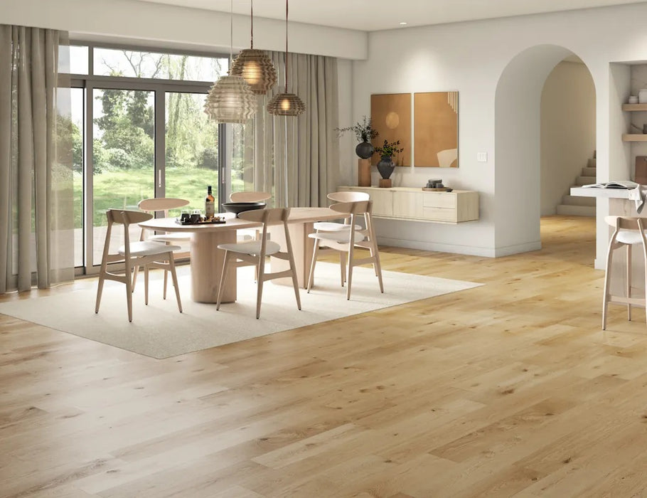 LM Flooring - Duet Herringbone & Plank 7.5 in Engineered Hardwood - Darcy's Pride floor installation