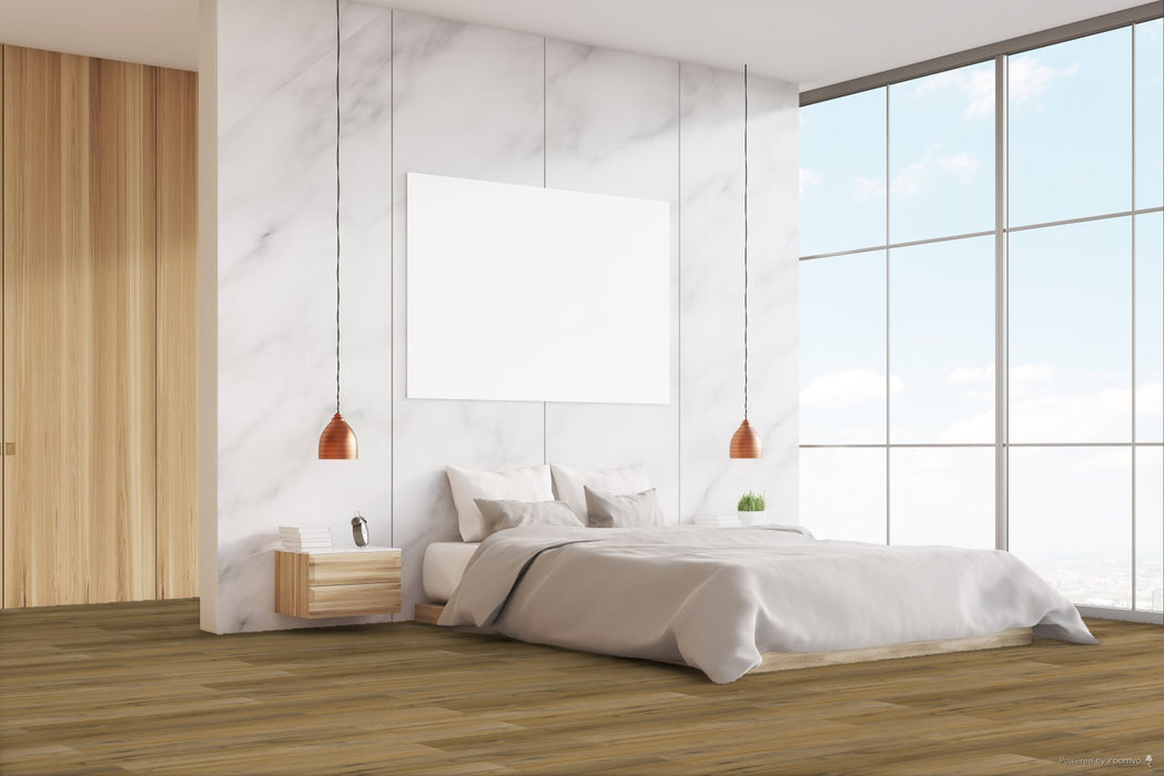 Echelon Flooring - Ultra Collection - 9 in. x 60 in. WPC Luxury Vinyl - Amber Room Scene