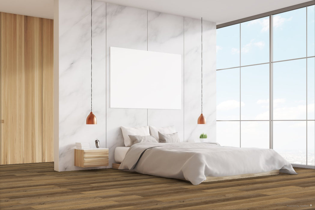 Echelon Flooring - Ultra Collection - 9 in. x 60 in. WPC Luxury Vinyl - Toasted Oak Room Scene