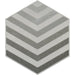 Emser Tile - Bauhaus - 9 in. x 11 in. Hex Porcelain Tile - Arrow