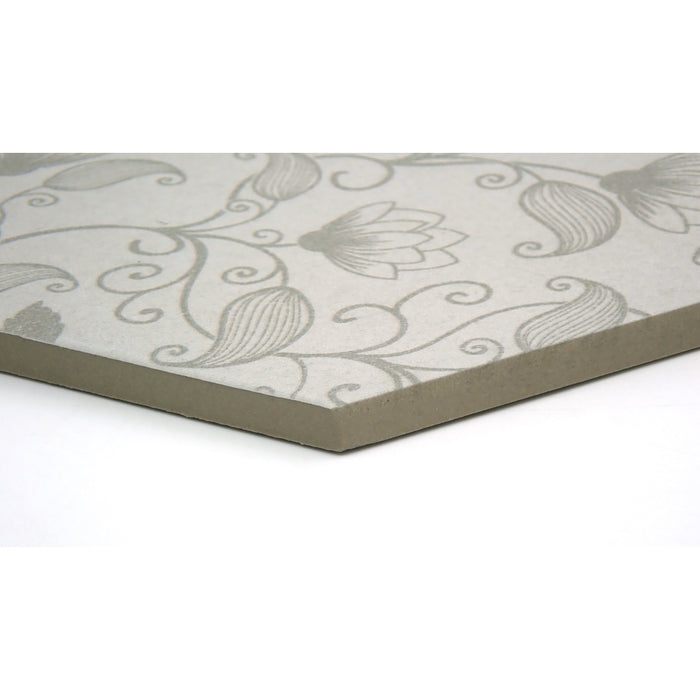 Emser Tile - Bauhaus - 9 in. x 11 in. Hex Porcelain Tile - Floral Close View