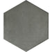 Emser Tile - Bauhaus - 9 in. x 11 in. Hex Porcelain Tile - Gray