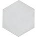 Emser Tile - Bauhaus - 9 in. x 11 in. Hex Porcelain Tile - White