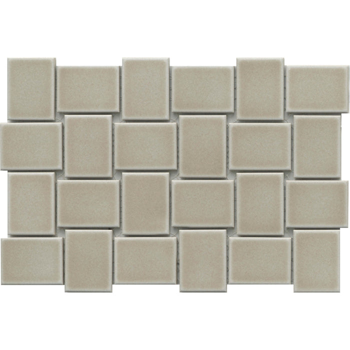Emser Tile - Hanami - 9 in. x 13 in. Porcelain Mosaic Tile - Fawn